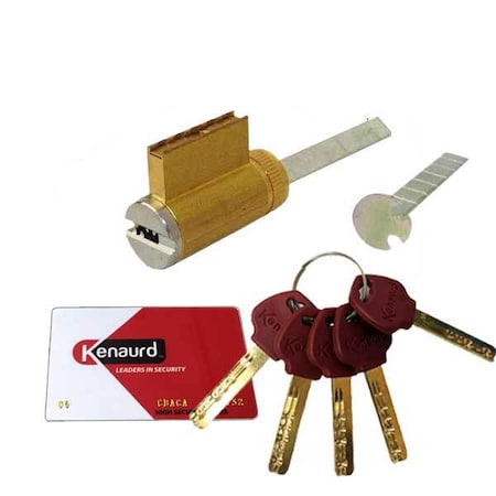 Kenaurd Kenaurd-*HIGH SECURITY* KIK Cylinder - 26D Silver KHKC01-26D